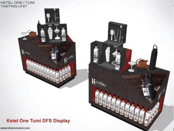 Tumi & Ketel One Case Study Display